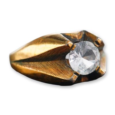 Sale Photo Thumbnail #388: Vintage 10K Rose Gold Solitaire Style Ring