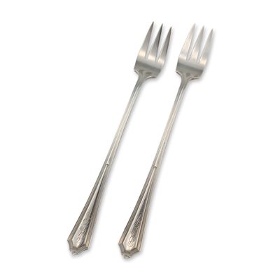 Sale Photo Thumbnail #480: Pair of Gorham Sterling Silver Plymouth Cocktail Forks