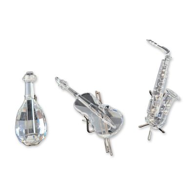Sale Photo Thumbnail #74: 3pc Swarovski Silver Crystal Melodies Instrument