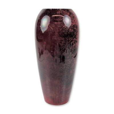 Sale Photo Thumbnail #328: Moorcroft Falling Leaves Flambe Pottery Vase