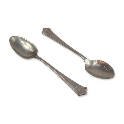 Sale Photo Thumbnail #304: 2pc Lunt Sterling Silver Demitasse Spoons
