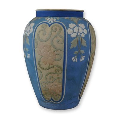Sale Photo Thumbnail #520: Wedgwood Silicon Ware Relief-Decorated Stoneware Vase