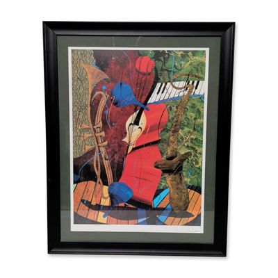 Sale Photo Thumbnail #544: Marcus Glenn (American, b. 1968), Seriolithograph on Paper, Instruments Imitating Life