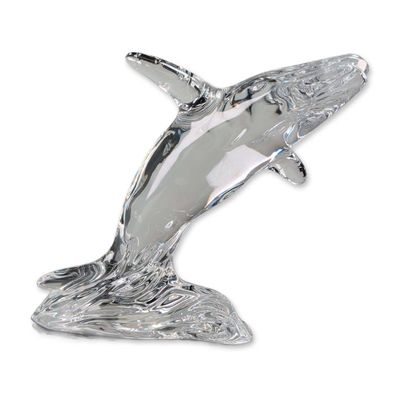 Sale Photo Thumbnail #29: Waterford Crystal Whale Sculpture