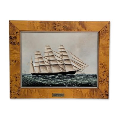 Sale Photo Thumbnail #2: Wedgwood Great Republic Clipper Ship Porcelain Plaque