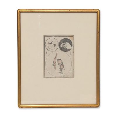 Sale Photo Thumbnail #183: Katsushika Taito II (Japanese, active 1810-1853) Edo Period Woodblock Print