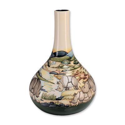 Sale Photo Thumbnail #511: Moorcroft Paul Hilditch Rhinoceros Savanna Earthenware Vase