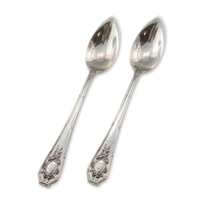 Sale Photo Thumbnail #309: 2pc R. Wallace & Sons Sterling Silver Citrus Spoons