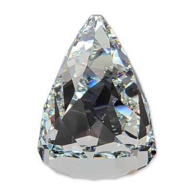 Sale Photo Thumbnail #431: Swarovski Silver Cone Rio Crystal Cal Paperweight