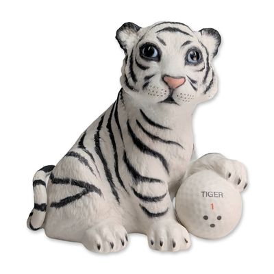Sale Photo Thumbnail #90: Boehm Porcelain Tiger on the 18th Hole Figurine