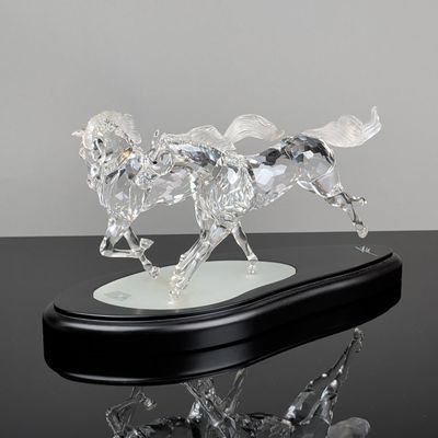 Sale Photo Thumbnail #38: Swarovski Crystal 2001 Limited Edition Sculpture,  Wild Horses
