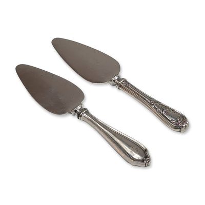 Sale Photo Thumbnail #153: 2pc Sterling Silver Cheese Knives, Includes Whiting Manufacturing