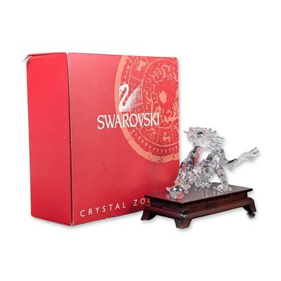 Sale Photo Thumbnail #441: 2pc Swarovski Crystal Figurine, Zodiac Dragon with Base