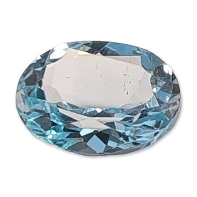 Sale Photo Thumbnail #394: Loose Oval Faceted Light Blue Sapphire Gemstone