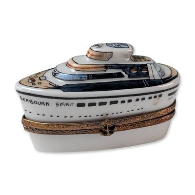 Sale Photo Thumbnail #518: Limoges Seabourn Spirit Porcelain Trinket Box