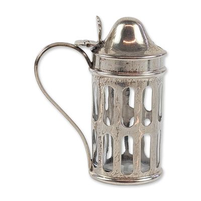 Sale Photo Thumbnail #280: Webster Sterling Silver Reticulated Condiment Pot