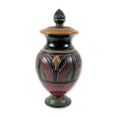 Sale Photo Thumbnail #97: Richard Meyer Arts and Crafts Glazed Stoneware Urn
