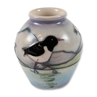 Sale Photo Thumbnail #101: Moorcroft Oystercatcher Miniature Vase