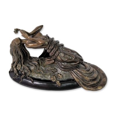 Sale Photo Thumbnail #530: Erte (Russian/French, 1892-1990), Art Deco Bronze Sculpture, Perfume, Signed & Numbered