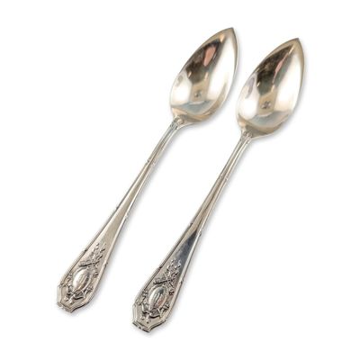 Sale Photo Thumbnail #495: 2pc Wallace Sterling Silver Citrus Spoons