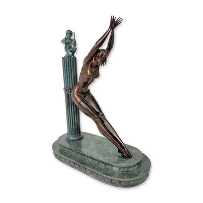 Sale Photo Thumbnail #345: Erte (Russian/French, 1892-1990) Art Deco Bronze Sculpture, Prisoner of Love, Signed & Numbered