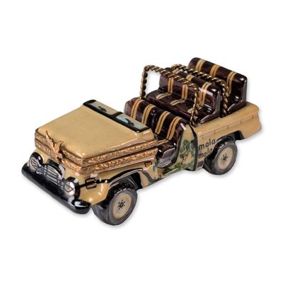 Sale Photo Thumbnail #519: Limoges Porcelain Safari Vehicle Box