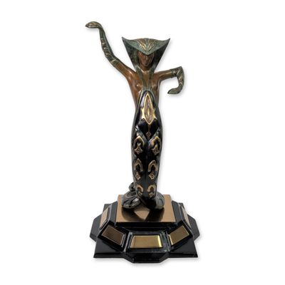 Sale Photo Thumbnail #347: Erte (Russian/French, 1892-1990) Art Deco Bronze Sculpture, La Jalousie, Signed & Numbered