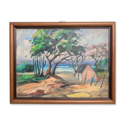 Sale Photo Thumbnail #171: Joaquin Caicedo (Venezuelan, 1915-1983), Coastal Landscape