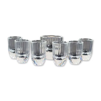 Sale Photo Thumbnail #266: 7pc Swarovski Miniature Crystal Candle Holder and Shot Glasses