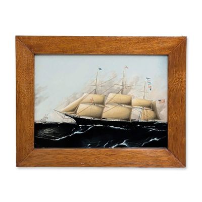 Sale Photo Thumbnail #522: Wedgwood Dreadnought Clipper Ship Porcelain Plaque