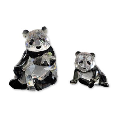 Sale Photo Thumbnail #248: 2pc Swarovski SCS Annual Edition 2008 Pandas