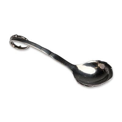 Sale Photo Thumbnail #315: Denmark Sterling Silver Ornamental 41 Sugar Spoon