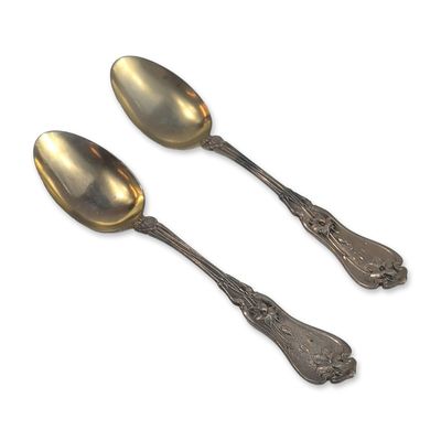 Sale Photo Thumbnail #314: Pair of Whiting Sterling Silver Demitasse Spoons
