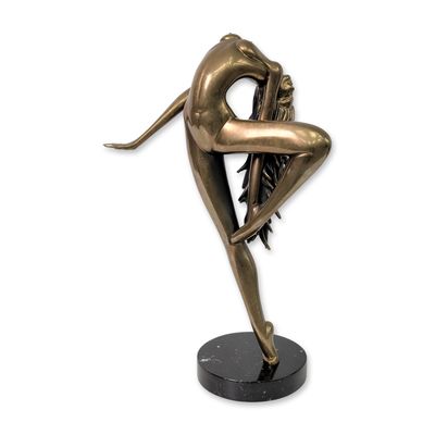 Sale Photo Thumbnail #359: Tom Bennett (American, 1928-2012), Artist Proof Bronze Sculpture, Sun Dancer, Signed