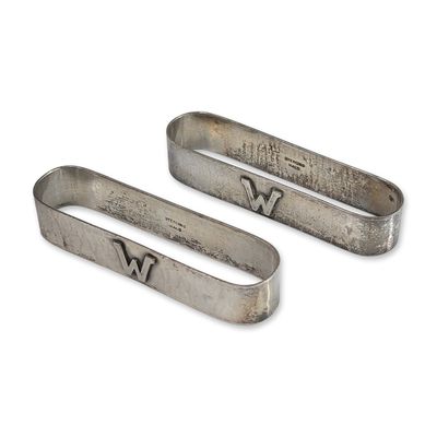 Sale Photo Thumbnail #465: Pair of Kalo Sterling Silver Napkin Rings