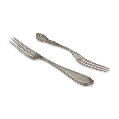 Sale Photo Thumbnail #321: Two Sterling Silver Cocktail Forks