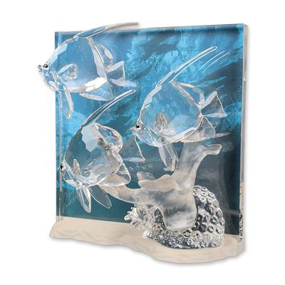 Sale Photo Thumbnail #232: Swarovski Crystal SCS 2007 Annual Edition Sculpture, Wonders of the Sea Clear Community, Signed