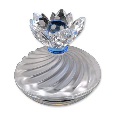 Sale Photo Thumbnail #238: Swarovski Blue Flower Jewel Box