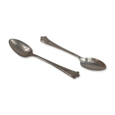 Sale Photo Thumbnail #486: Pair of Lunt Sterling Silver Demitasse Spoons