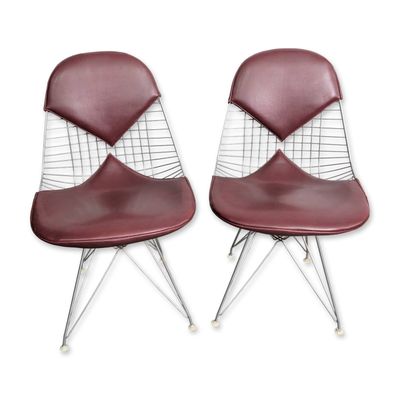 Sale Photo Thumbnail #376: Pair of Eames DKR Bikini Wire Chairs