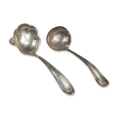 Sale Photo Thumbnail #144: Pair of American Sterling Silver Ladles includes SSMC and Watson
