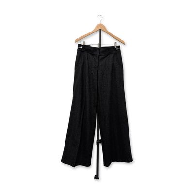 Sale Photo Thumbnail #585: Emporio Armani Italian Gray Wide-Leg Trousers