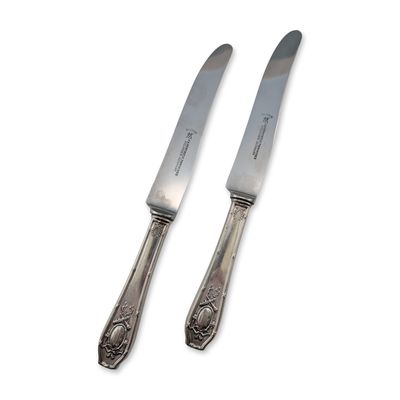 Sale Photo Thumbnail #490: Pair of R. Wallace & Sons Sterling Silver Dinner Knives