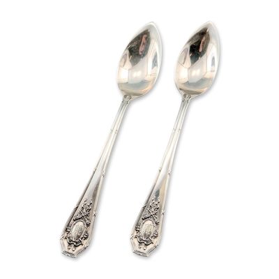 Sale Photo Thumbnail #311: 2pc Wallace Sterling Silver Citrus Spoons