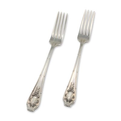 Sale Photo Thumbnail #308: Pair of Wallace Sterling Silver Forks