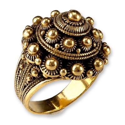 Sale Photo Thumbnail #387: 18 Karat Gold Etruscan Ring
