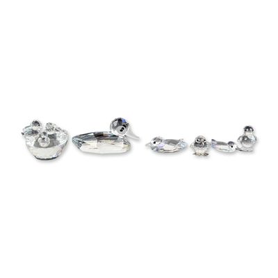 Sale Photo Thumbnail #68: 9pc Swarovski Silver Crystal Ducks, Chicks, and Birds Figurines