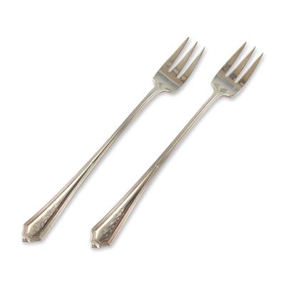 Sale Photo Thumbnail #132: Pair of Gorham Plymouth Sterling Silver Cocktail Forks