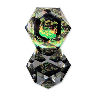 Sale Photo Thumbnail #410: D. Swarovski Arribas Disney Crystal Chernabog Paperweight