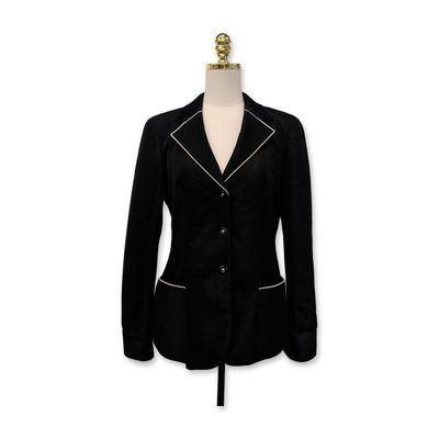 Sale Photo Thumbnail #400: Giorgio Armani Italian Black Mesh Blazer